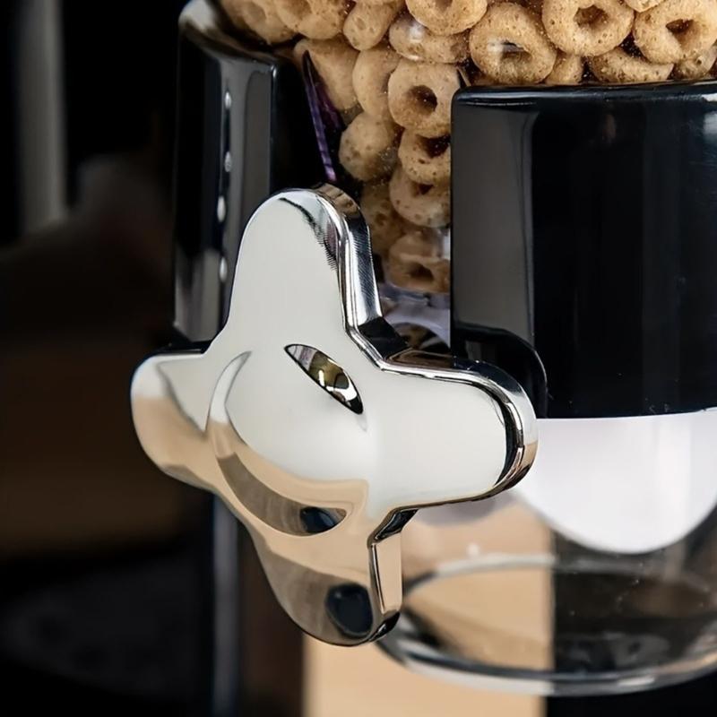Sturdy Food Dispenser with Sealed Lids Designs for Dry Goods Storage Preservation