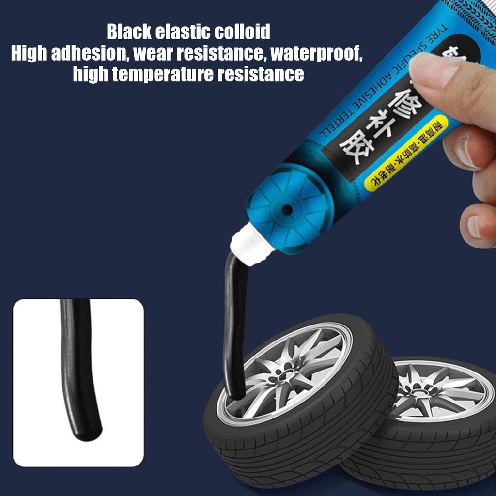 60ml Car Tire Crack Repair Glue Strong Adhesive Tire Repair Sealant High Temperature Resistant Tire Repair Glue Instant Repair