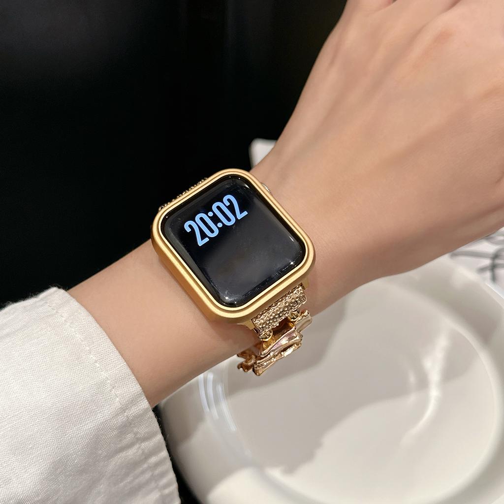 Kollisionsschutz-Aluminiumlegierungsgehäuse für Apple Watch S11 S10 46/42mm 45/44/41/40mm vielseitiges Low-Luxury-Gehäuse für iWatch-Serie S9/8/7