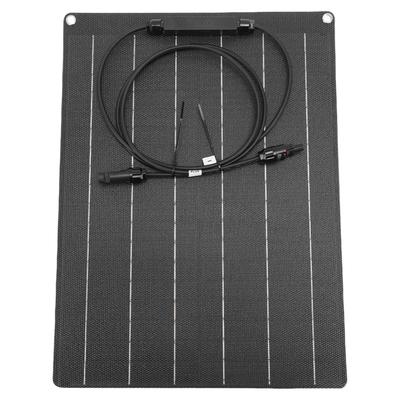 Solarladegerät 30W 18V ETFE Flexibles Monokristallines Silizium Solarmodul Ladegerät für 12V Batterie