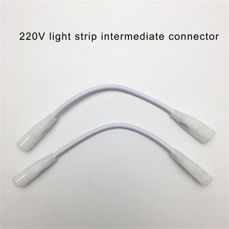 220V LED Strips Light Power Plug 10mm Width Light Strips Connector for Single Color LED Strips Light Wire Connection