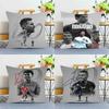1PC Iconic Athlete Sports Art C-CR7 M-Messi Pillow Case Square  Bedroom Sofa Leisure Comfort Cushion Car Home Decoration