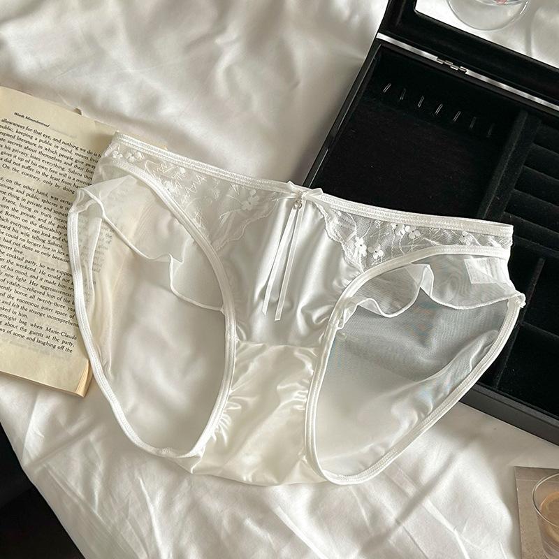 Жіноча мереживна сексуальна дихаюча шовкова внутрішня промежина середини талії бавовняна білизна
