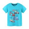 Europäischer & Amerikanischer Stil Kleinkind Jungen Cartoon Print Rundhals T-Shirt - Sommer 26 Neue Ankünfte