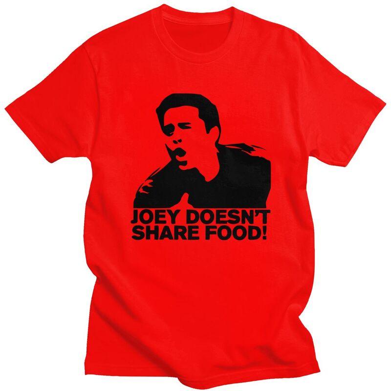 Custom Male Joey Doesnt Share Food T Shirt Short Sleeves Cotton Tshirt Classic Tshirt Casual Friends TV Show Tee Clothes