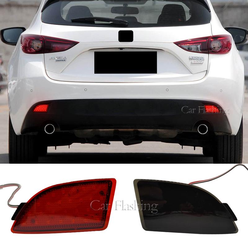 Car LED Rear Bumper Reflector Tail Brake Stop Light For Mazda 3 Axela BM BL 5D Hatchback Brake Rear Fog Lamps