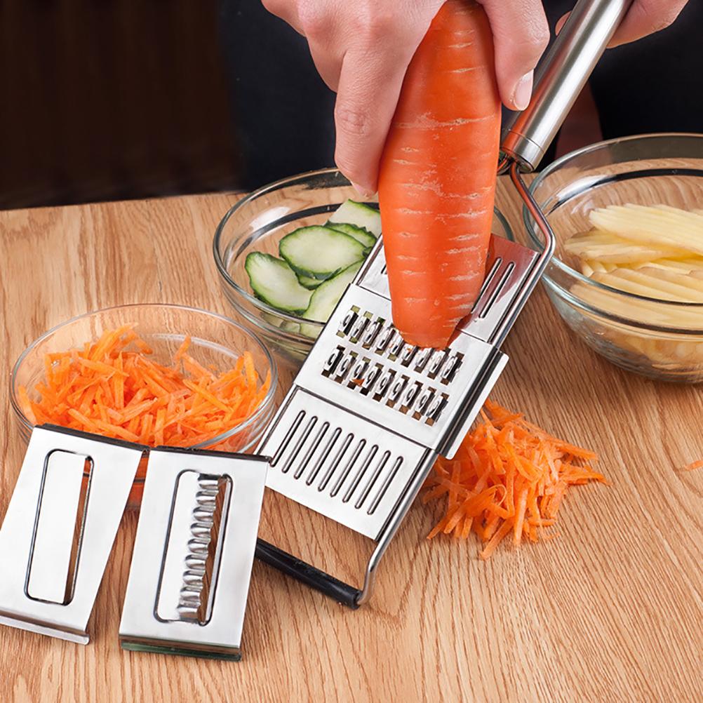 Stainless Steel Vegetable Grater Peeler Multi Purpose Grater Salad Cutter Kitchen Tool for Vegetables Cheese Bean Lemon