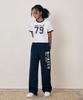 TAKEASY Women'S Applique Wide Pants (Navy)