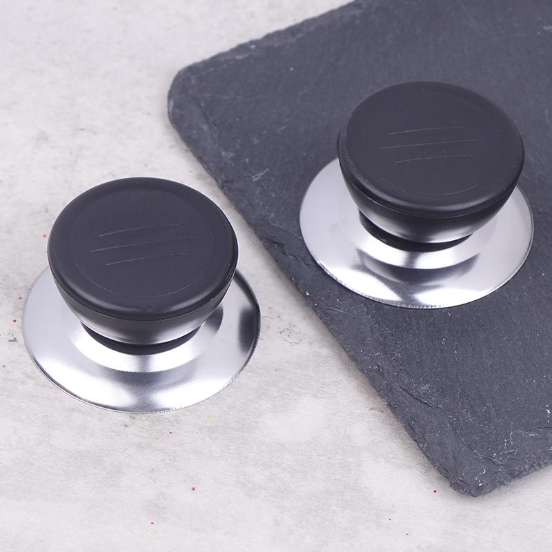 2*Universal Pot Lib Knobs Caps Wooden Heat-Resistant Cooking Pan Lid Covers Replacement Lifting Handle Kitchen Cookware Handgrip