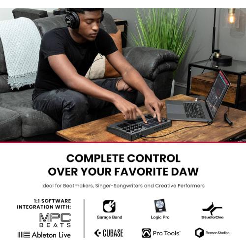 Akai Professional MPK Mini Mk3 25-Key MIDI Keyboard with Velocity Sensitivity, Gray