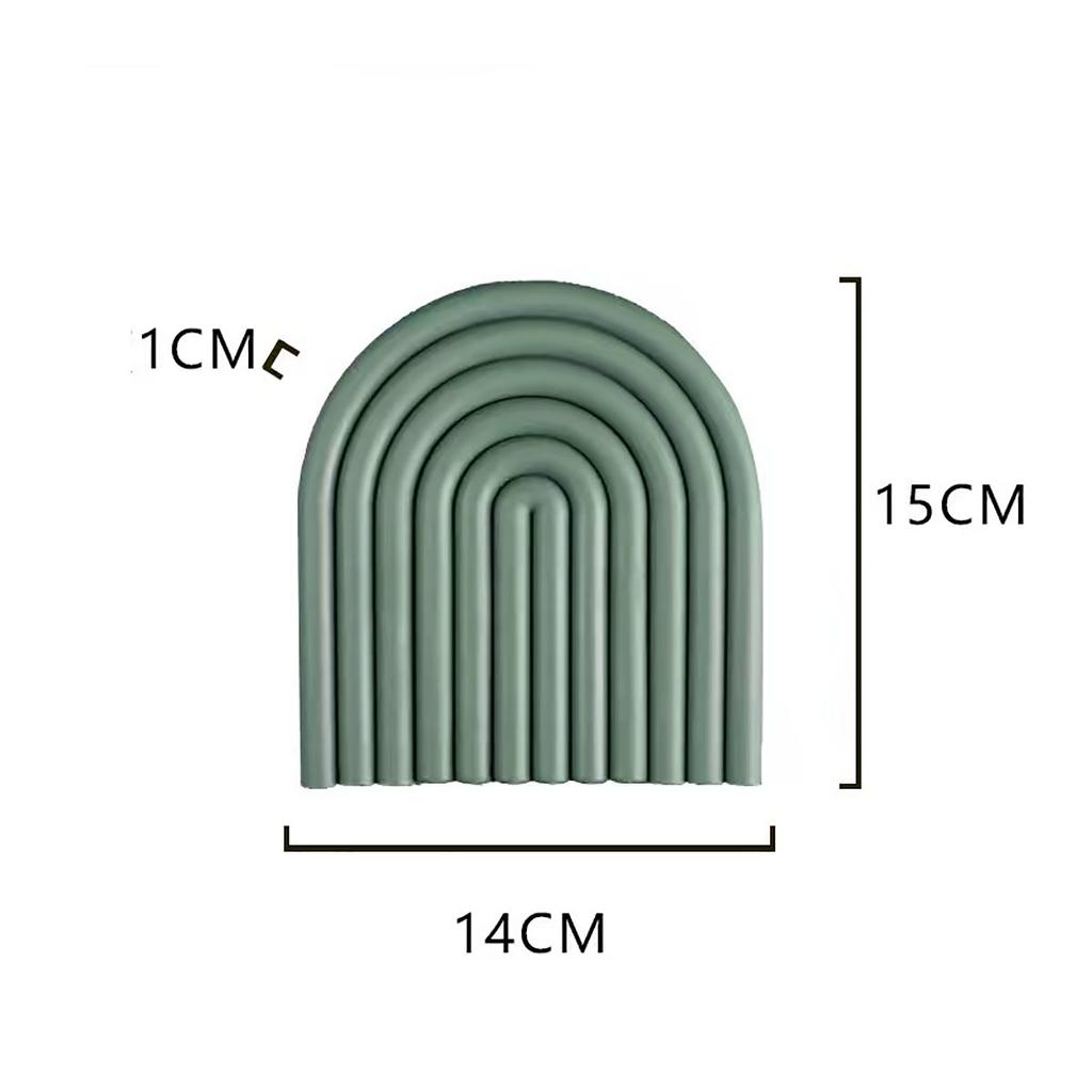 1 Stück Silikon Isolierte Tischsets Einfache Hochtemperatur Haushalt Isolierte Untersetzer Schüsselmatten Geschirrmatten Töpfe und Pfannen Untersetzer