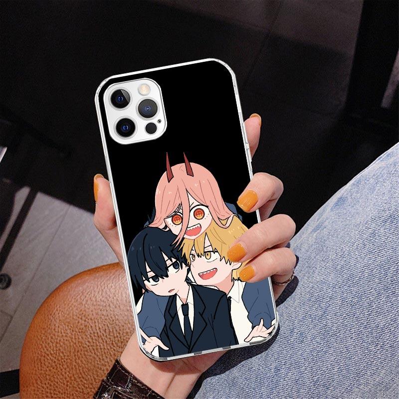 

Chainsaw Cartoon Phone Case For iPhone 17 Air 16 Pro Max 16E 15 + 14 Plus 11 12 13 Mini 7 8 SE Gift Print Cover Fundas 16 Pro Ma iPhone 11