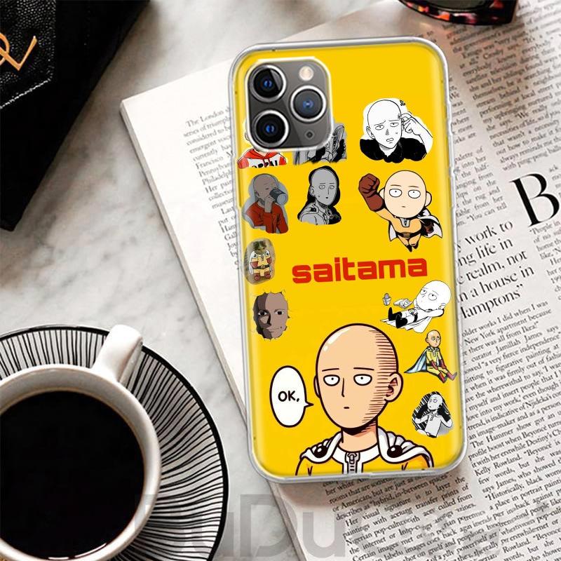 

Чехол King Saitama из One-Punch Man для iPhone 16 15 Pro Max 14 Plus 13 12 Mini 11 Apple Чехол для телефона X XS XR 7 8 + Корпус с художественным принтом iPhone 13 Pro