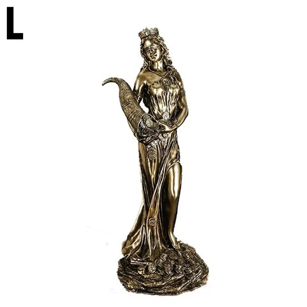 Vintage Resin Greek Goddess Of Wealth Home Decoration & Office Angel Crafts Lucky Desktop & Gifts Home Statue Cashier Decor P5D7