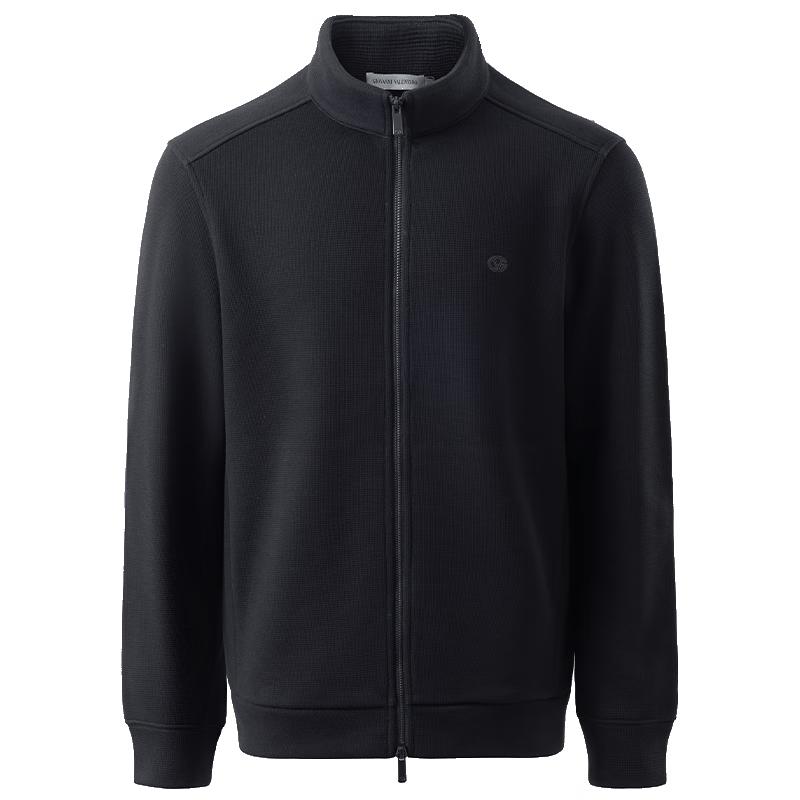 

Giovanni Valentino Men s Autumn/Winter Stand Collar Wool Blend Casual Jacket 3XL