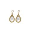 Elegant Vintage Baroque Teardrop Pearl Stud Earrings for Women