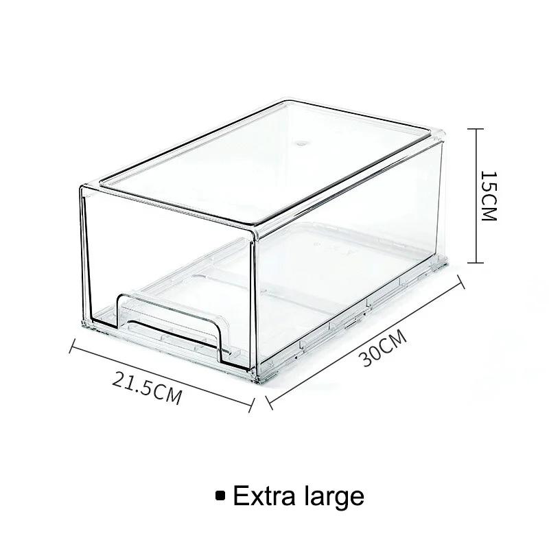 Kitchen Refrigerator Storage Box Drawer-type Fresh-keeping Box Food-grade Eggs and Meat Food Frozen Finishing Storage Box