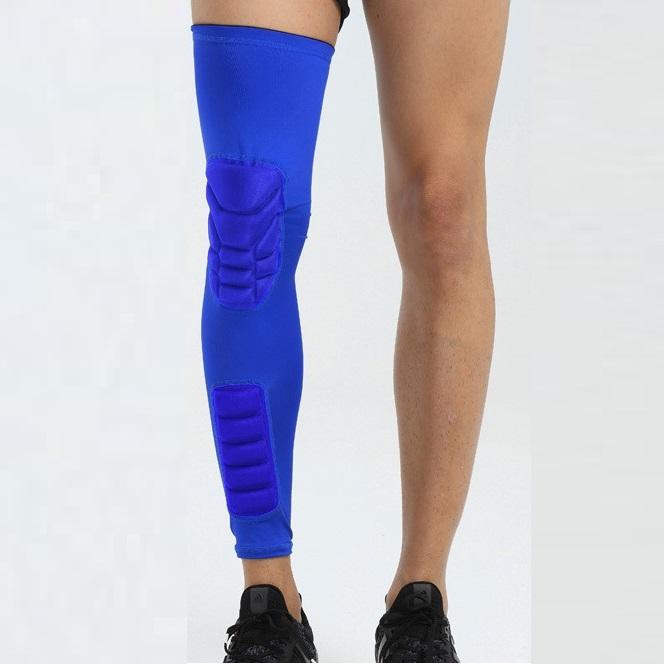Honeycomb Knee SleevesLeg Supporter Sleeve Powerlifting Volleyball Basketball Compression Knee Pads M синий