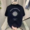 Men's High-End 2025 Summer Trendy Loose Round Neck Cotton T-Shirt