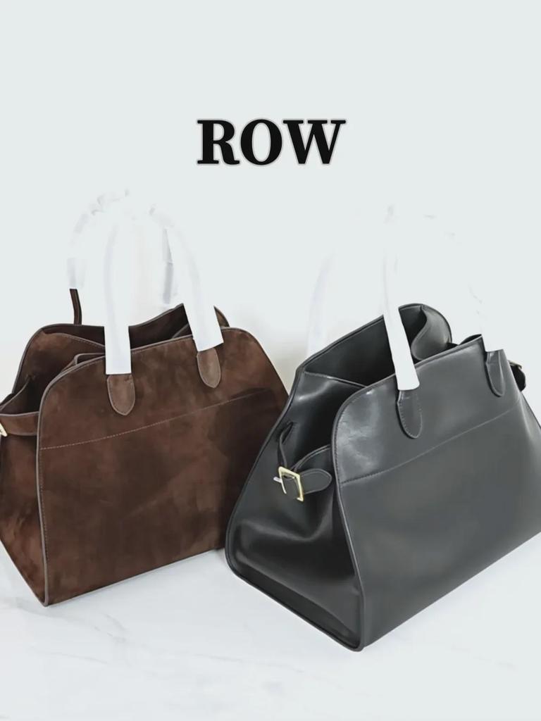 Сумка-тоут Margaux15 из матовой кожи T*ROW от Dong Jie в стиле минимализма — большая вместимость, сумка-трансформер цвета платины