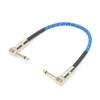 6.35mm Electric Guitar Effect Cable with Double 90 Degrees  Elbow Guitar Effector Wire SupplyBlue