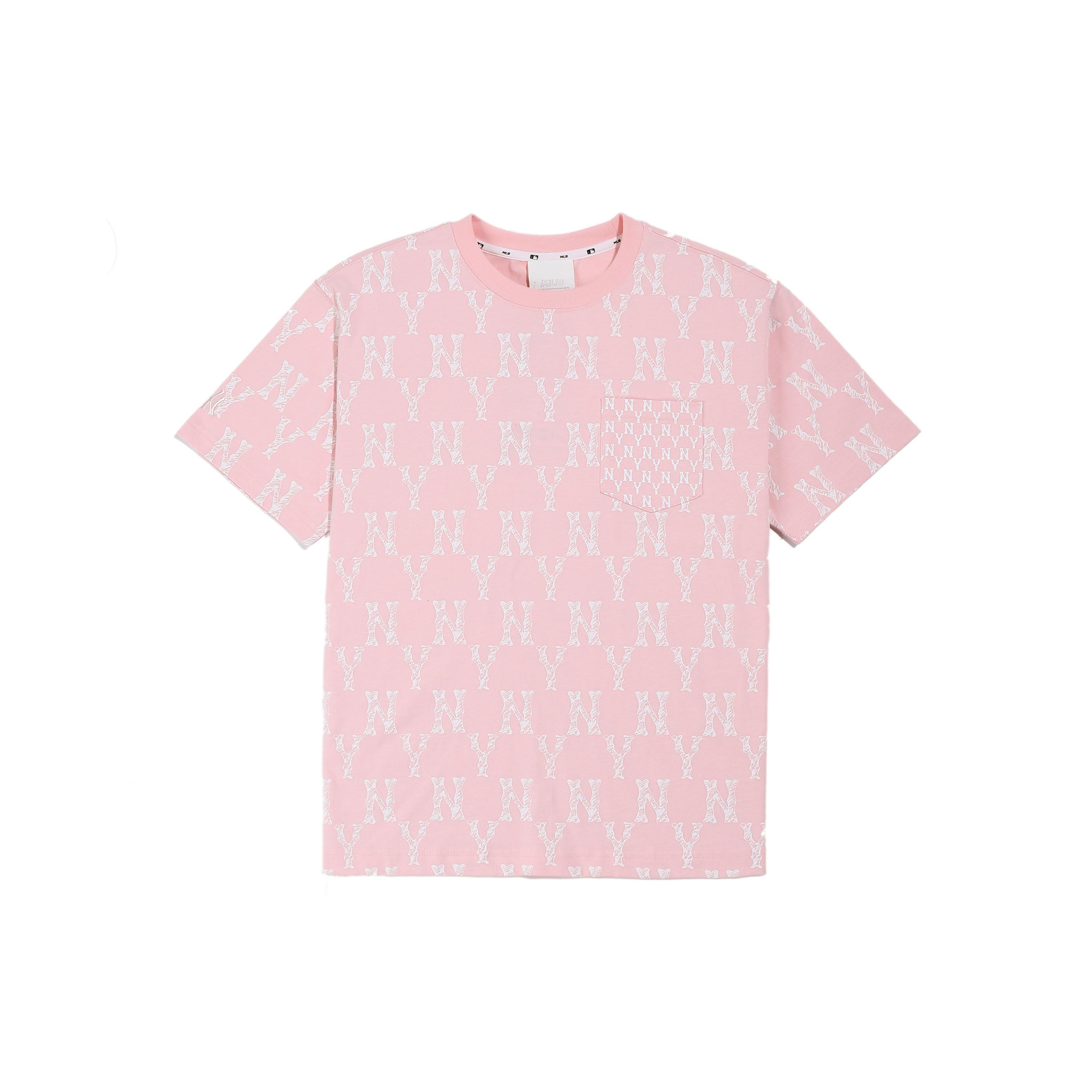 MLB Veteran T Shirts Unisex Pink Crew Neck Moderate Straight Fit 31TSM4131-50P XXL