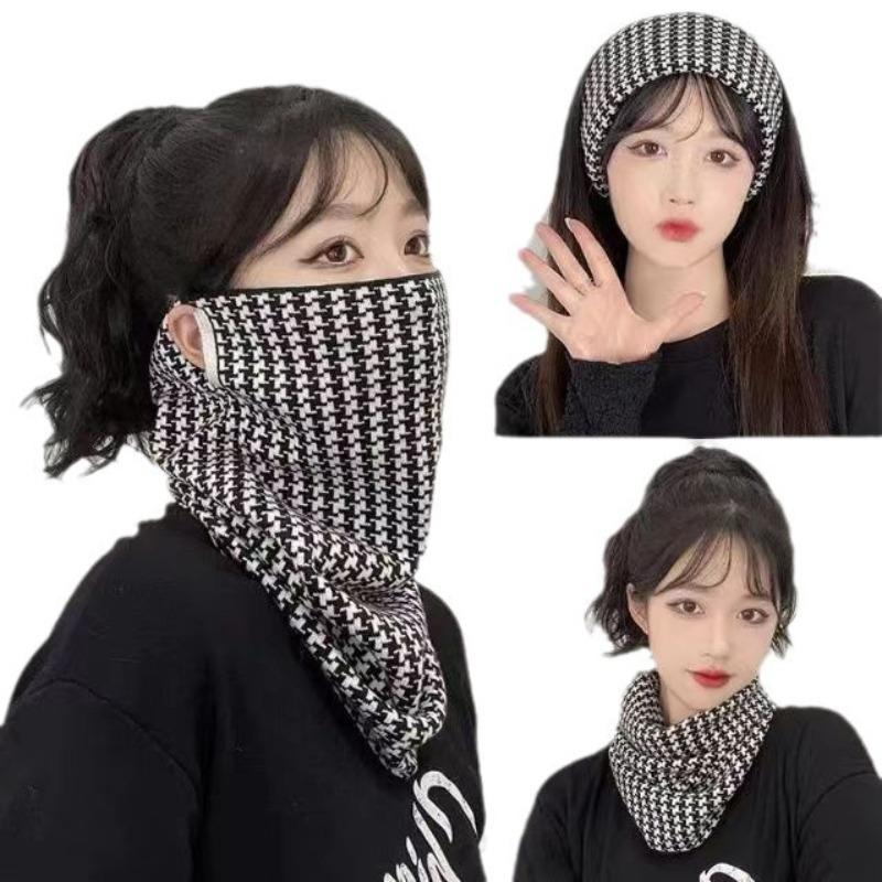 Multifunkční větruodolná maska za uši, Podzimní a zimní cyklistika, Venkovní teplý nákrčník, Čelenka