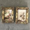 European Vintage Gold Photo Frame 6 Inch Resin Carving Picture Display Tabletop Ornament for Office Living Room Home Decor