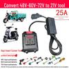E-bike Converter Cable: 48V/60V/72V to 21V for Makita Tools