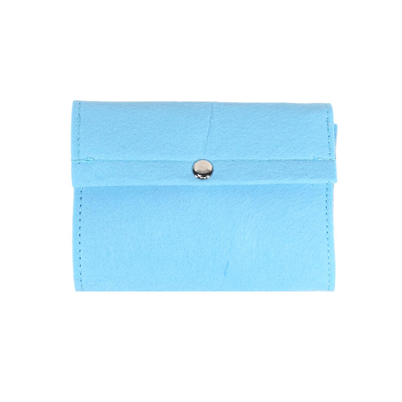 

Мини войлочный чехол-органайзер для круговых спиц для вязания крючком и спицами, портативная сумка-ручка для хранения инструментов для вязания One Size синий