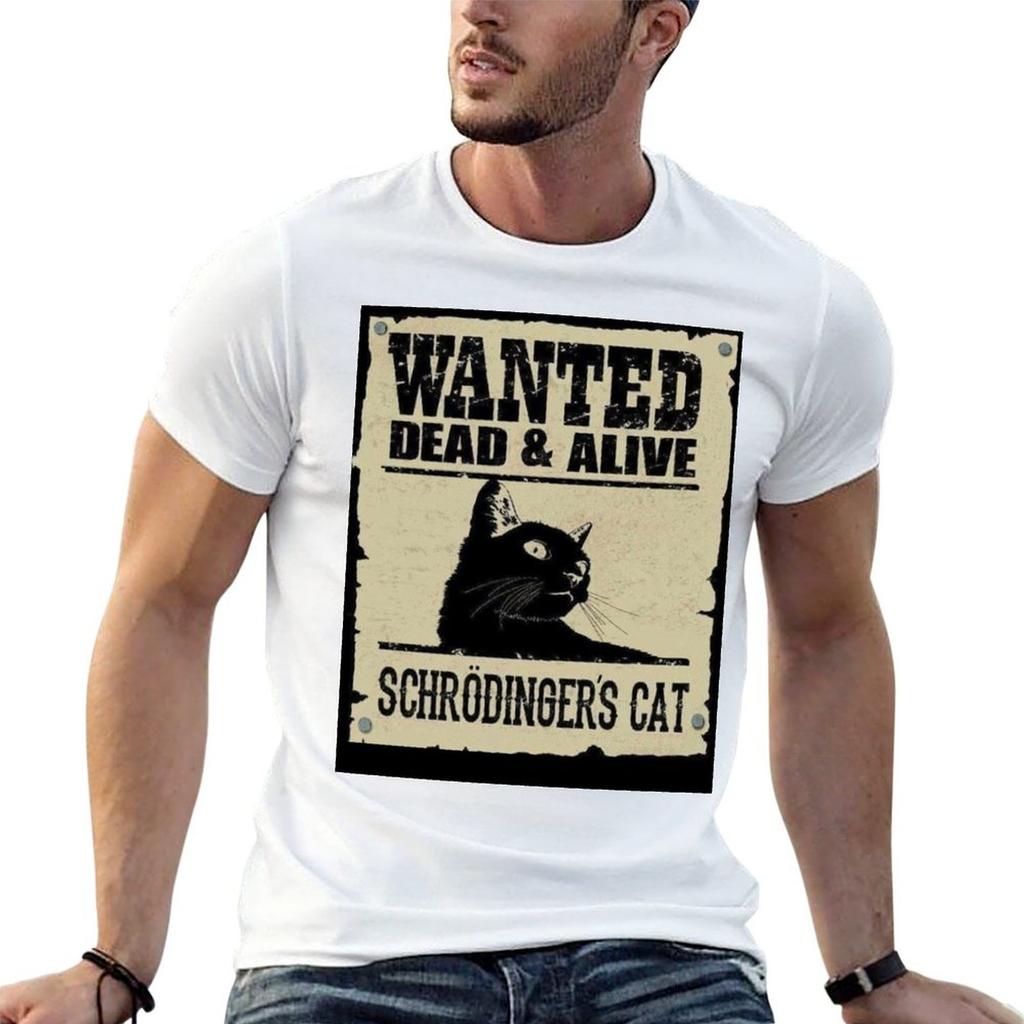 Schrodingers Cat TShirt Casual Loose Fit Summer Tee Shirt