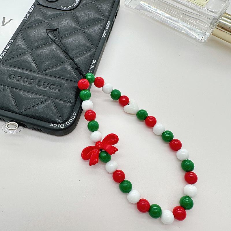

Christmas Beaded Wrist Strap: Festive Tree Anti-Lost Charm for Mobile Phones 01