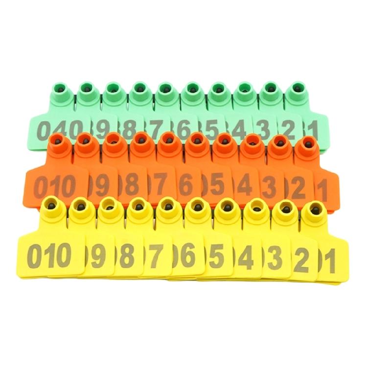Efficient Livestock Ear Label 001-100 Ear Tagging Pliers Clip Ear Label Number Set