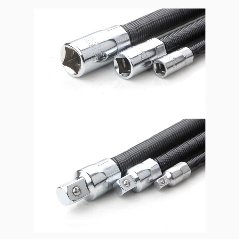 Drive Socket Extension Rod Adapter Connective Flexible Shaft Conversion Head High Torqued Ratcheting Wrench Electronic Drill