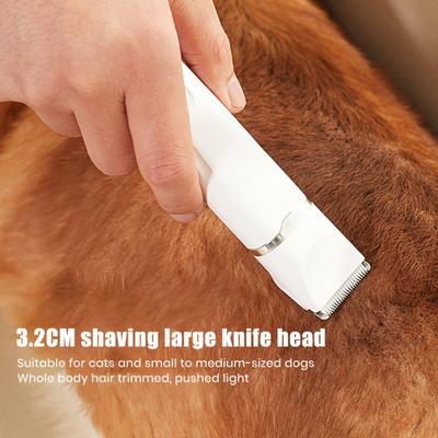 Dog Hair Clippers Grooming Kit with Nail Grinder 4 In 1 Cordless Electric