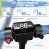 Elektrische Step voor Kinderen Leeftijd 8-12, 16 KM Bereik, Max. Snelheid 16KM/U, 6.5" Ultralichte Elektrische Step voor Kinderen met Kleurrijke Sfeerverlichting - Blauw