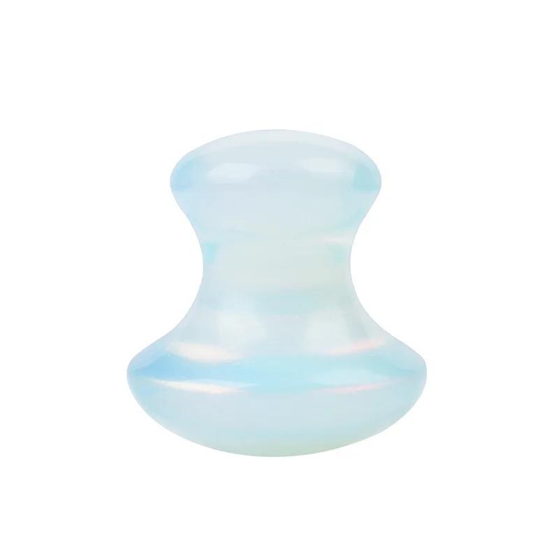 Natural Jade Mushroom Shape Quartz Gua Sha Massage Tool Crystal Guasha Stone For Spa Relaxing Meditation Scraping Massager