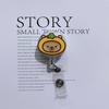 Retractable Badge Reel Compact Id Card Holder Acrylic Badge Reel Colorful Capybara Badge Reel For Nurse Healthcare Office
