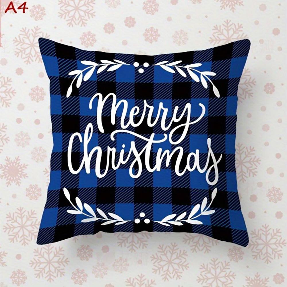 Christmas Themed Pillowcases: Festive Designs for a Cozy Holiday! Sofa Room Cushion Cover Home Decoration New Year Gift