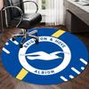 Personalized Brighton & Hove Albion F.C. Round Chair Office Rug - Perfect for Mat, Office Chair & More - Ideal Gift for Birthdays and Holidays