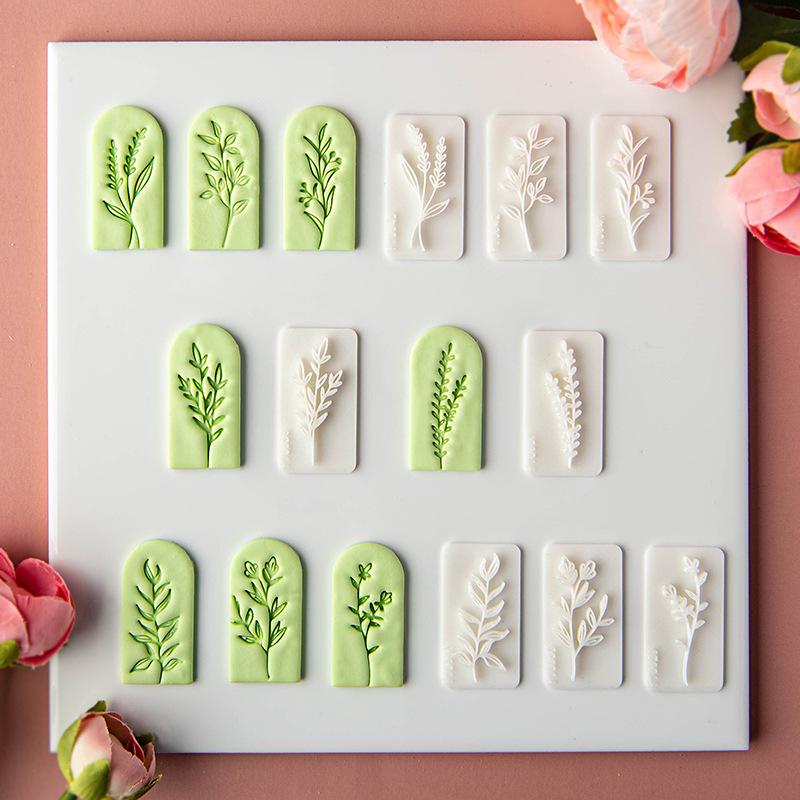 Fresh Flower Clay Soft Pottery Earrings Molds Are Suitable for Making Handmade Diy Jewelry Pendants Polymer Clay Tools