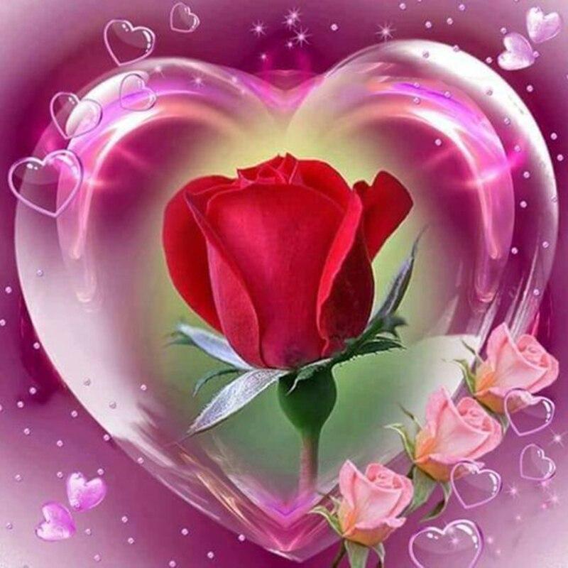 DIY Bird & Flower 5D Diamond Painting Full Round Drill Rhinestone Diamond Embroidery Cross Stitch Mosaic Wall Art Home Decor