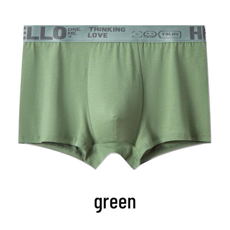 

Мужские боксеры-брифы больших размеров из молочного шелка со средней посадкой и расширенным поясом 75D, дышащие, для осени и зимы. 3XL (140-160 jin)