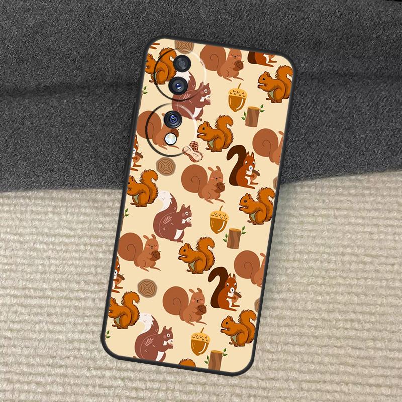 

Squirrel Pattern Case For Honor Magic 7 Pro 5 6 Lite Honor 200 Pro X9b X9a X8b X8a X8 X9 X9c 50 70 90 Cover Honor Magic6 Lite