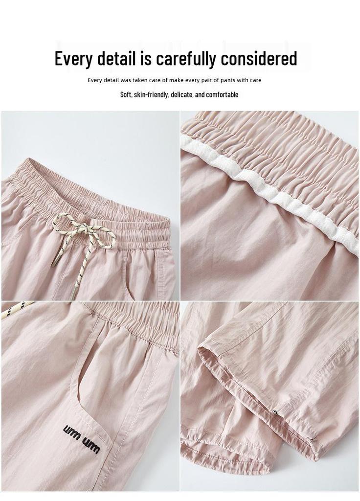 Girls' Summer Hip Hop Cargo Pants: Quick-Dry, Anti-Mosquito for Junior High Dance