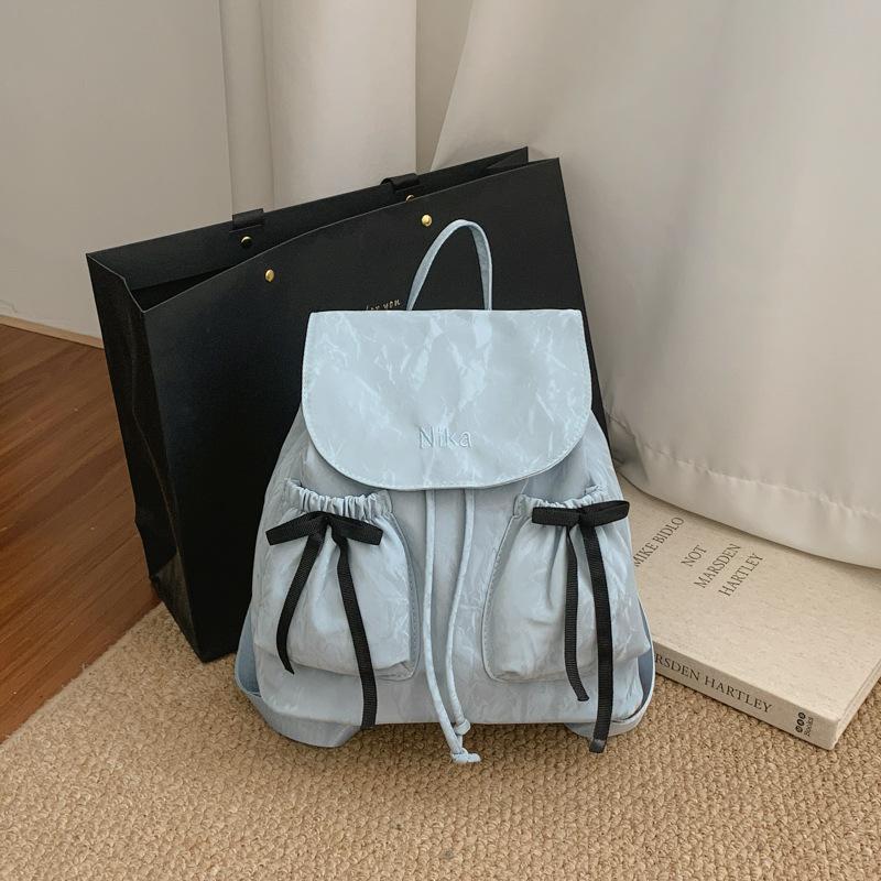 Schoolbag Fashion Bow Backpack College Student Class Bag Women's 1011 Summer New Large Capacity Backpack Wholesale