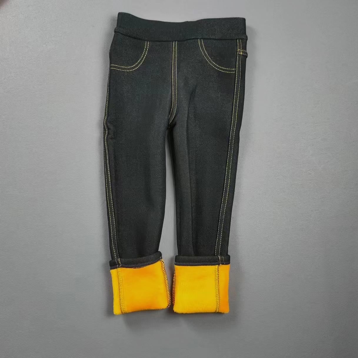 

Детские брюки, джинсы для девочек, осенне-зимние, синие и черные, плюшевые, теплые брюки, подойдут для детей от 3 до 12 лет. 130