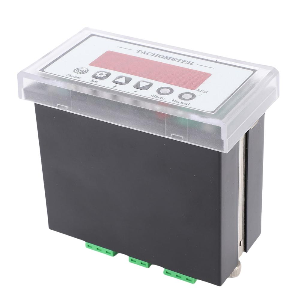 Digital LED Tachometer 0 9999 Range 9 Functional Parameter Settings RPM Speed Meter for Lathe Conveyor