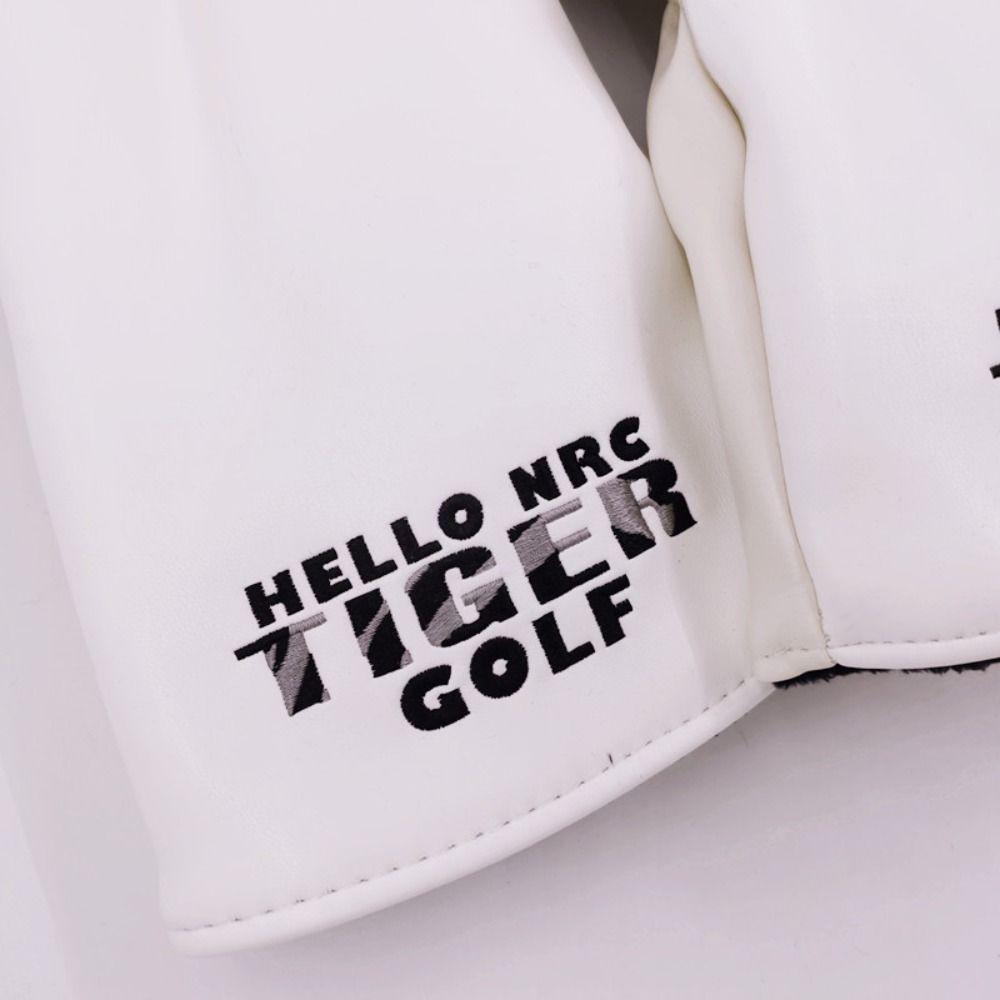 PU Leather Golf Club Covers Soft Golf Headcover Golf Protector Set Tiger Golf Cover  Men