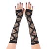 Performance Dance Long Mesh Gloves Hollow-Out Mesh Fishnet Gloves  Cosplay Performance